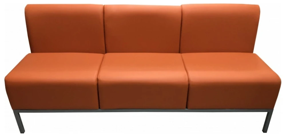 диван для офиса Компакт Оранж трехместный