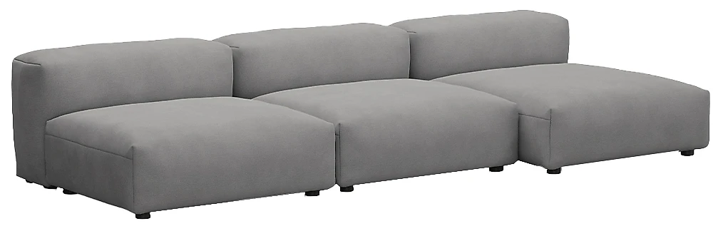  угловой диван с оттоманкой Фиджи-7 Грей