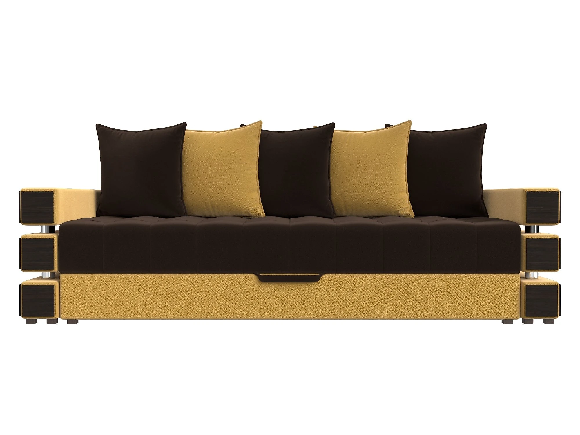 Жёлтый прямой диван Венеция Дизайн 22