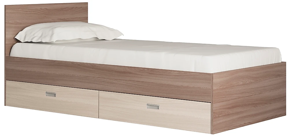 Двуспальная кровать эконом Виктория-1-90 Дизайн-3