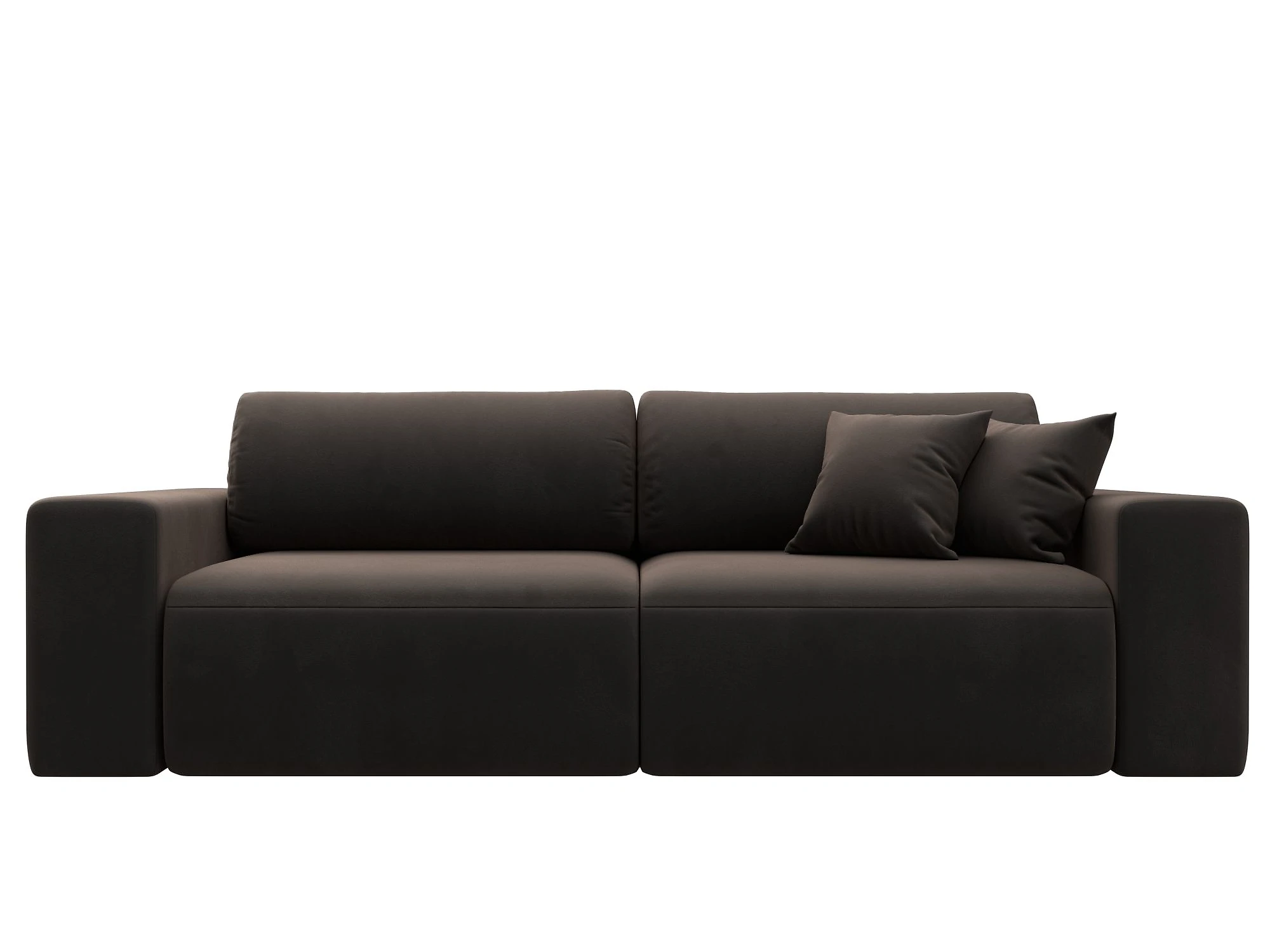 Коричневый диван Лига-036 Классик Плюш Дизайн 5