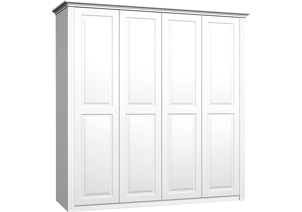 Шкаф белый распашной Классика Люкс-9 4 двери