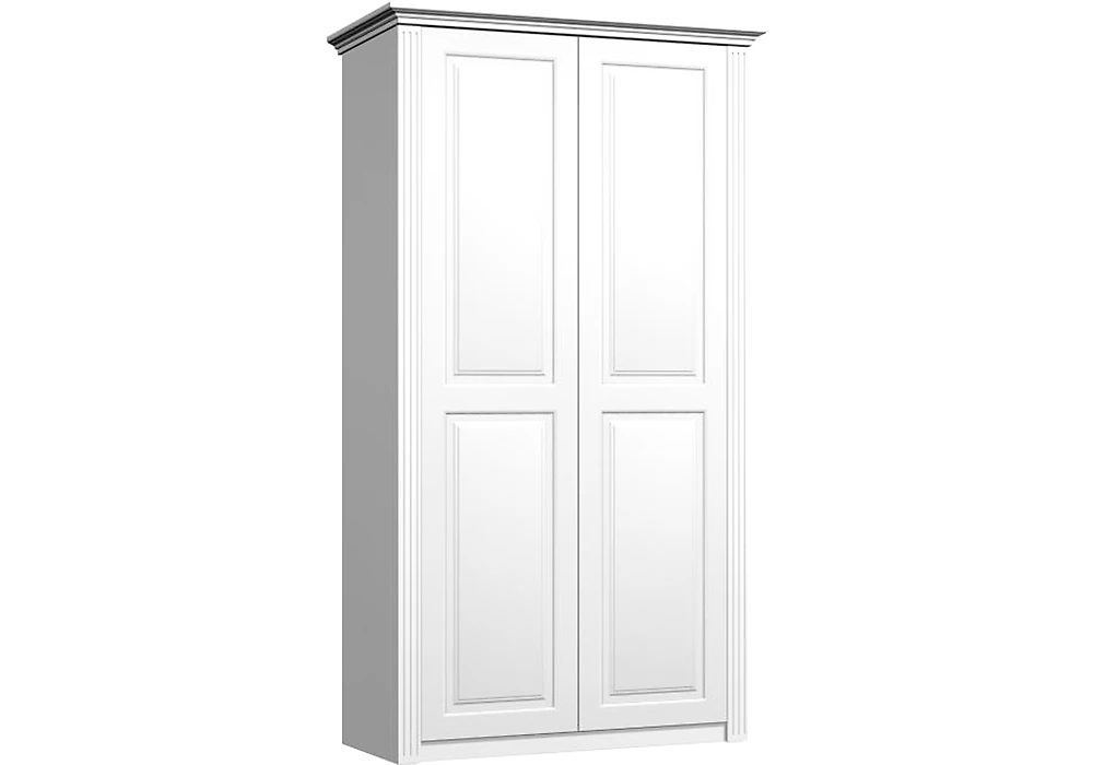 Шкаф белый распашной Классика Люкс-9 2 двери