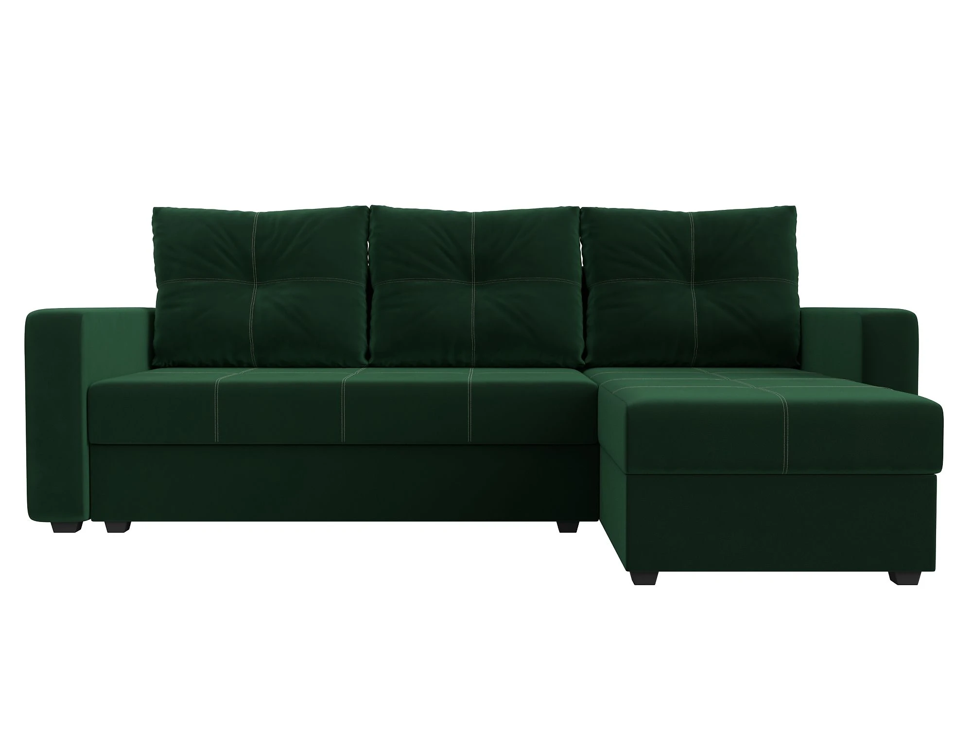 Угловой диван с ящиком для белья Ливерпуль Лайт Плюш Дизайн 4