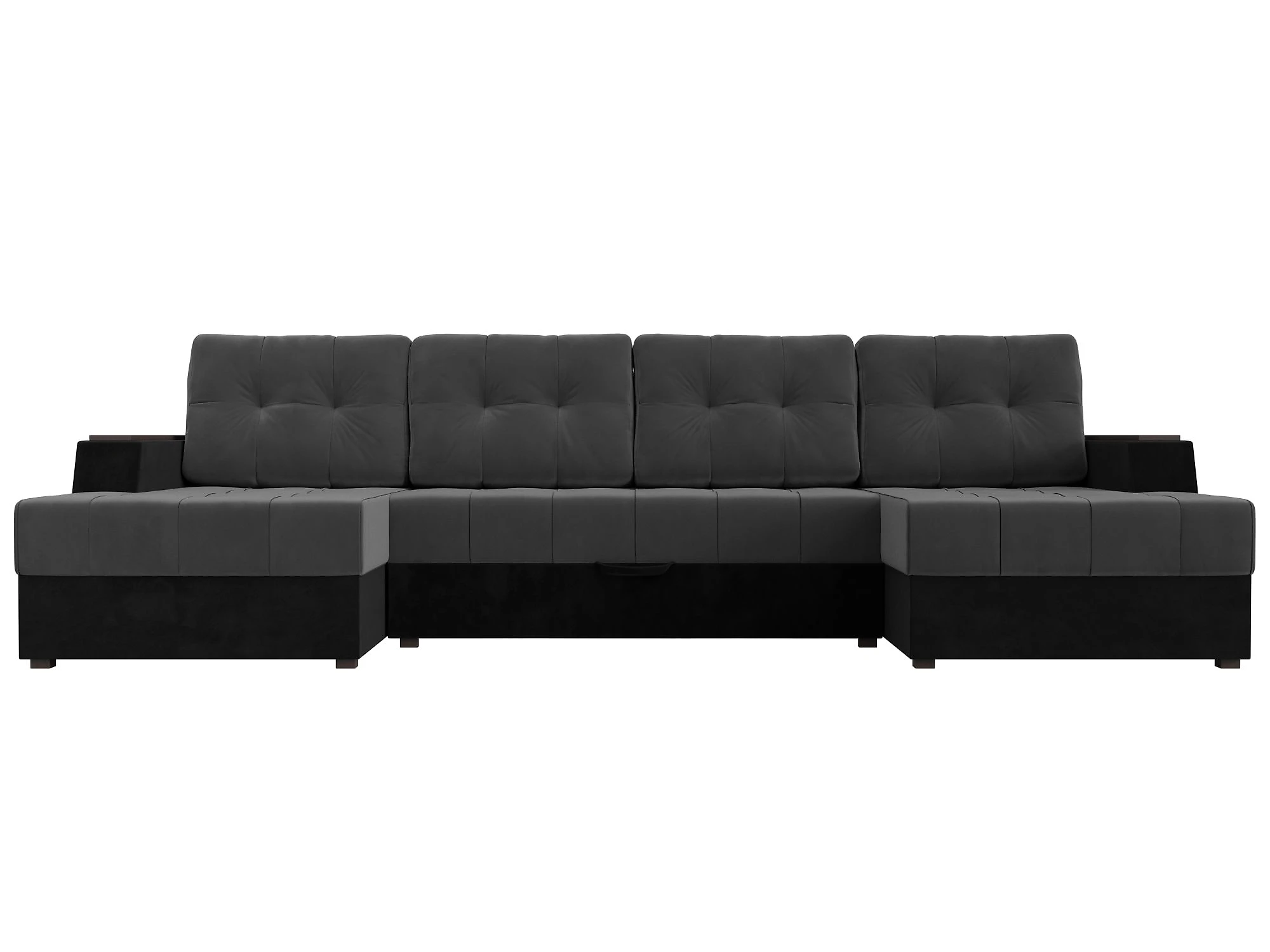  угловой диван с оттоманкой Эмир-П Плюш Дизайн 21