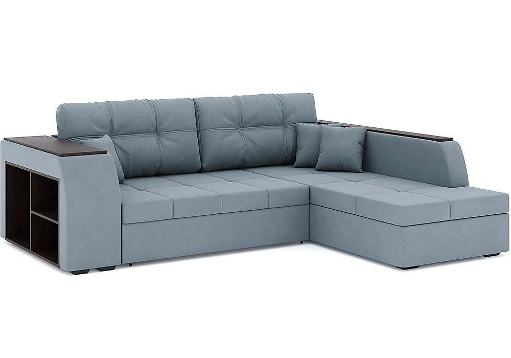 Угловой диван с ящиком для белья Брюссель Плюш Дизайн 9