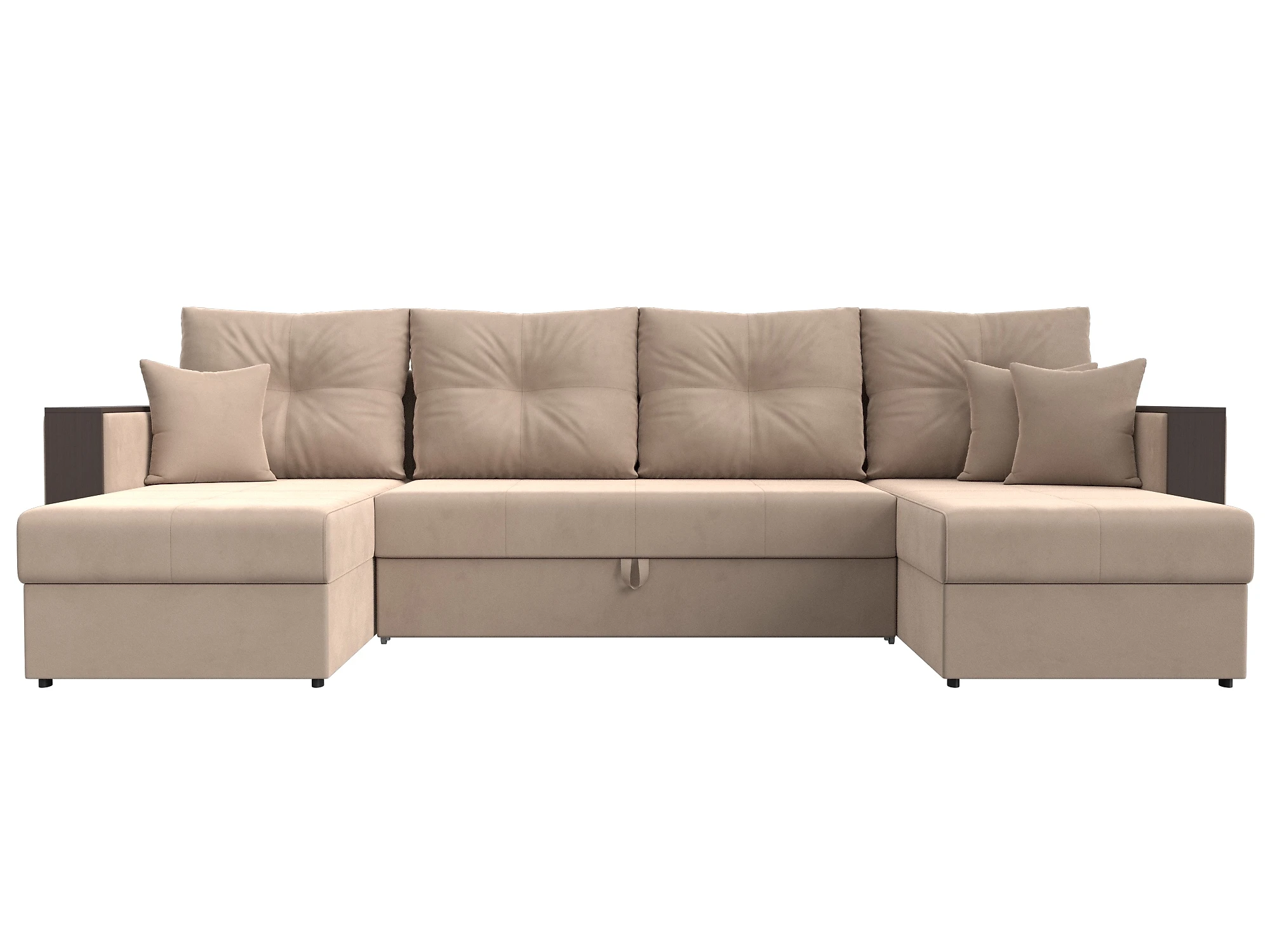 Угловой диван длиной 300 см Валенсия-П Плюш Дизайн 1