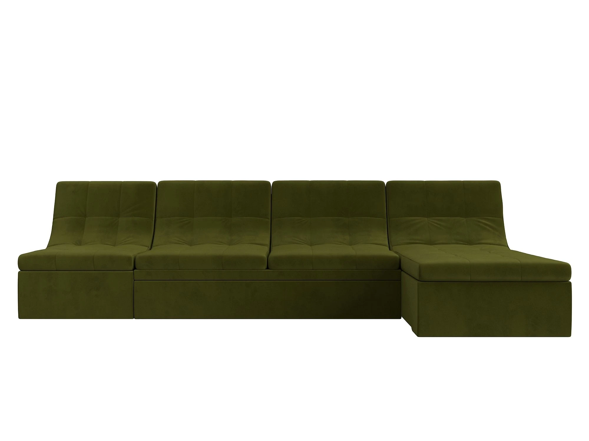 Зелёный модульный диван Холидей Дизайн 2
