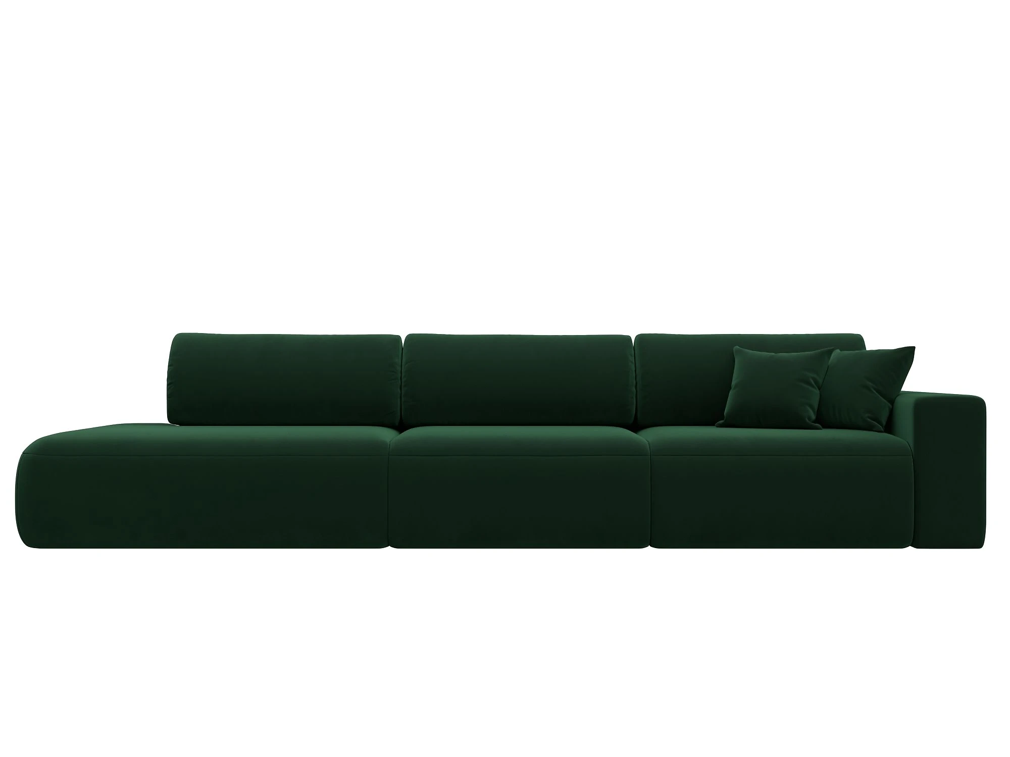 Прямой диван модерн Лига-036 Модерн Лонг Плюш Дизайн 4