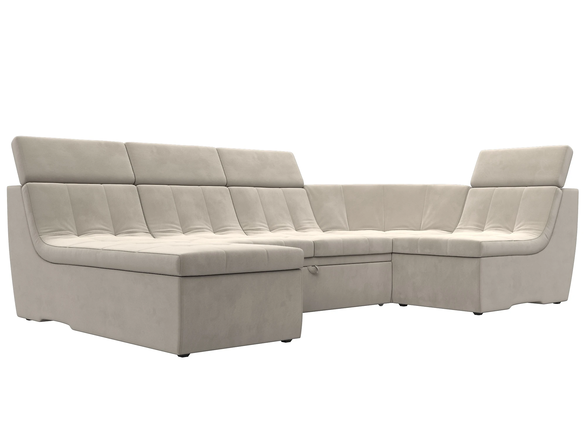  угловой диван с оттоманкой Холидей Люкс-П Дизайн 1