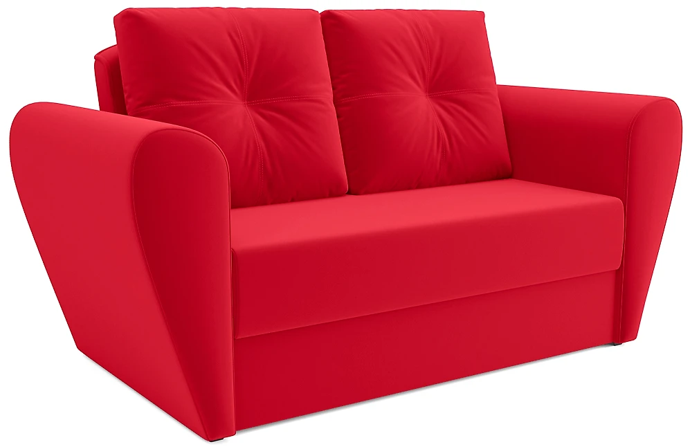 Двухместный выкатной диван Квартет Кордрой Красный