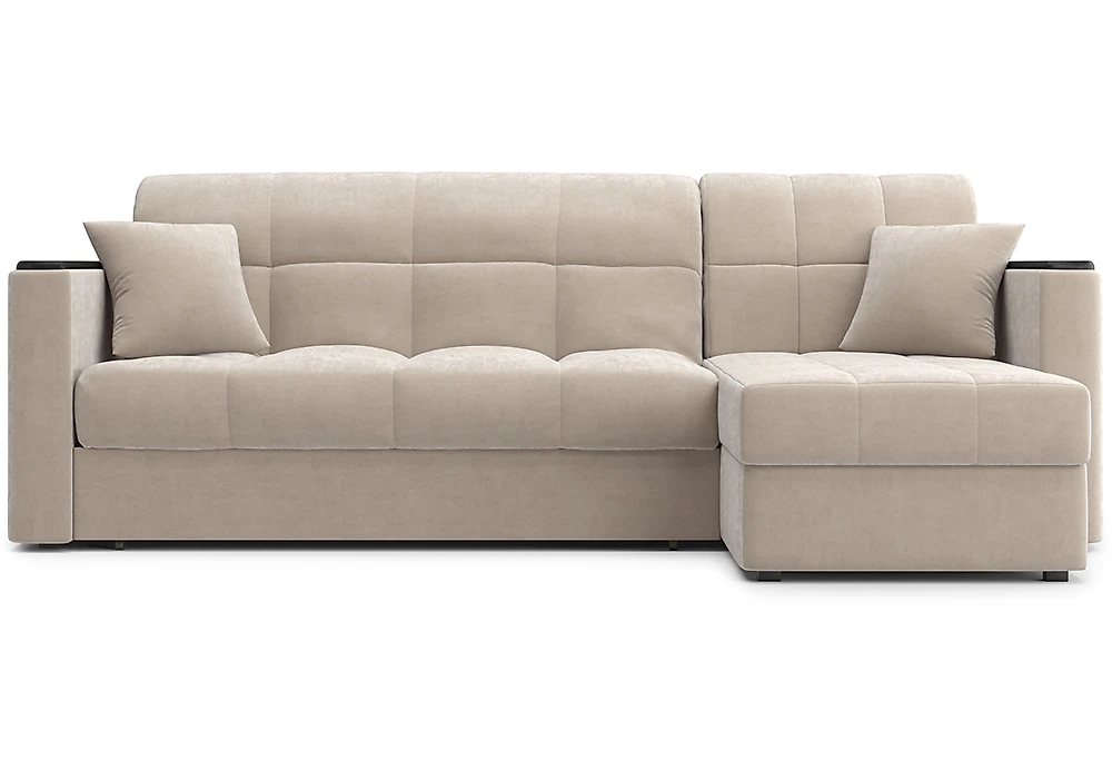 Угловой диван с механизмом аккордеон Палермо с оттоманкой Дизайн 1