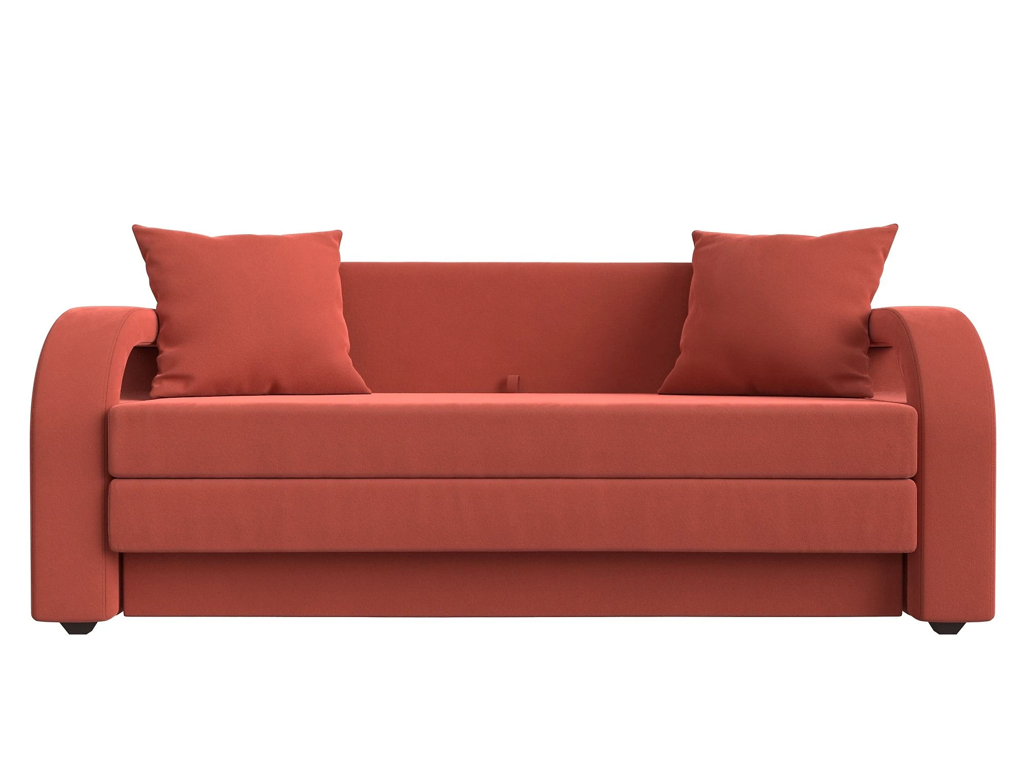 Оранжевый диван аккордеон  Лига-014 Дизайн 5