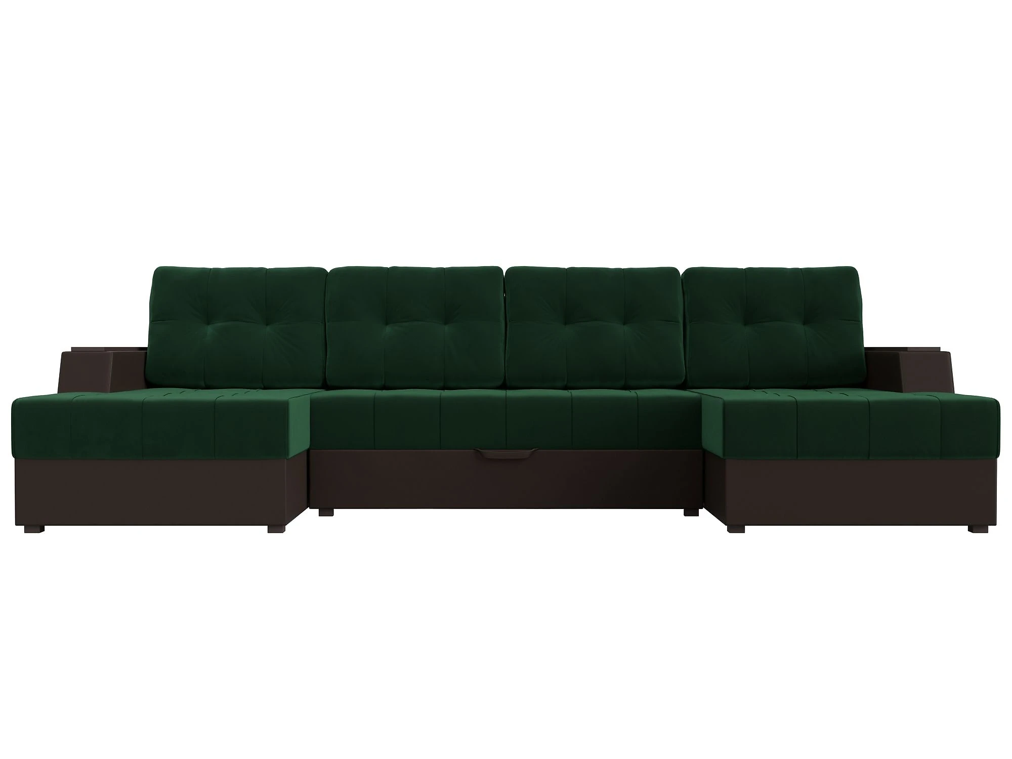  угловой диван с оттоманкой Эмир-П Плюш Дизайн 19