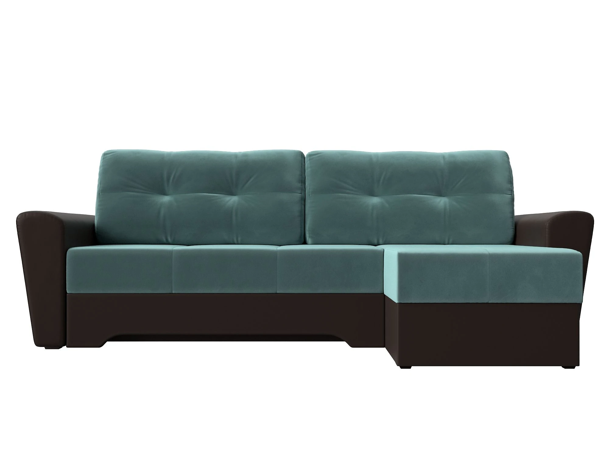 Угловой диван с ящиком для белья Амстердам Плюш Дизайн 10