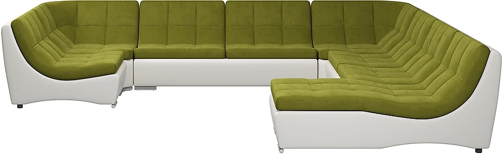 Угловой диван без подлокотников Монреаль-10 Свамп