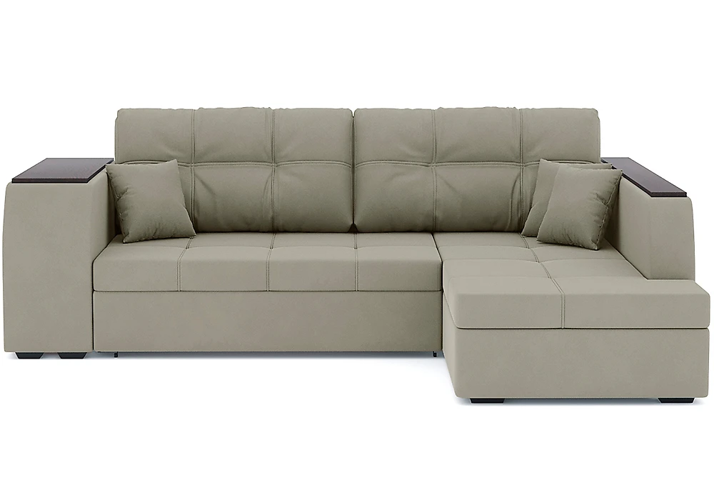 Угловой диван с ящиком для белья Брюссель Плюш Дизайн 7