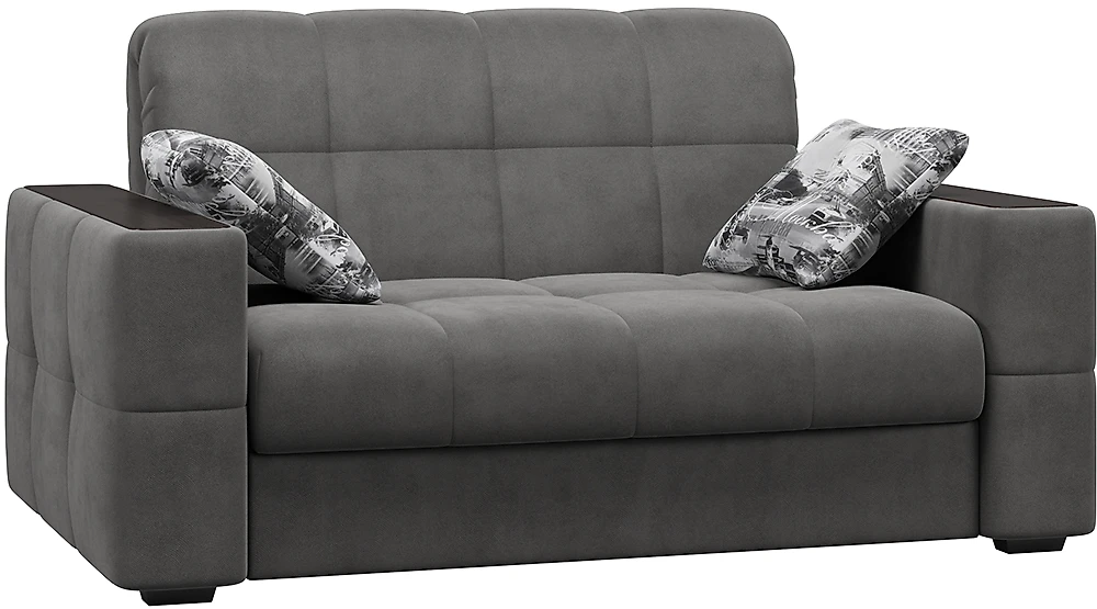 диван на металлическом каркасе Тахко-СП Плюш Графит