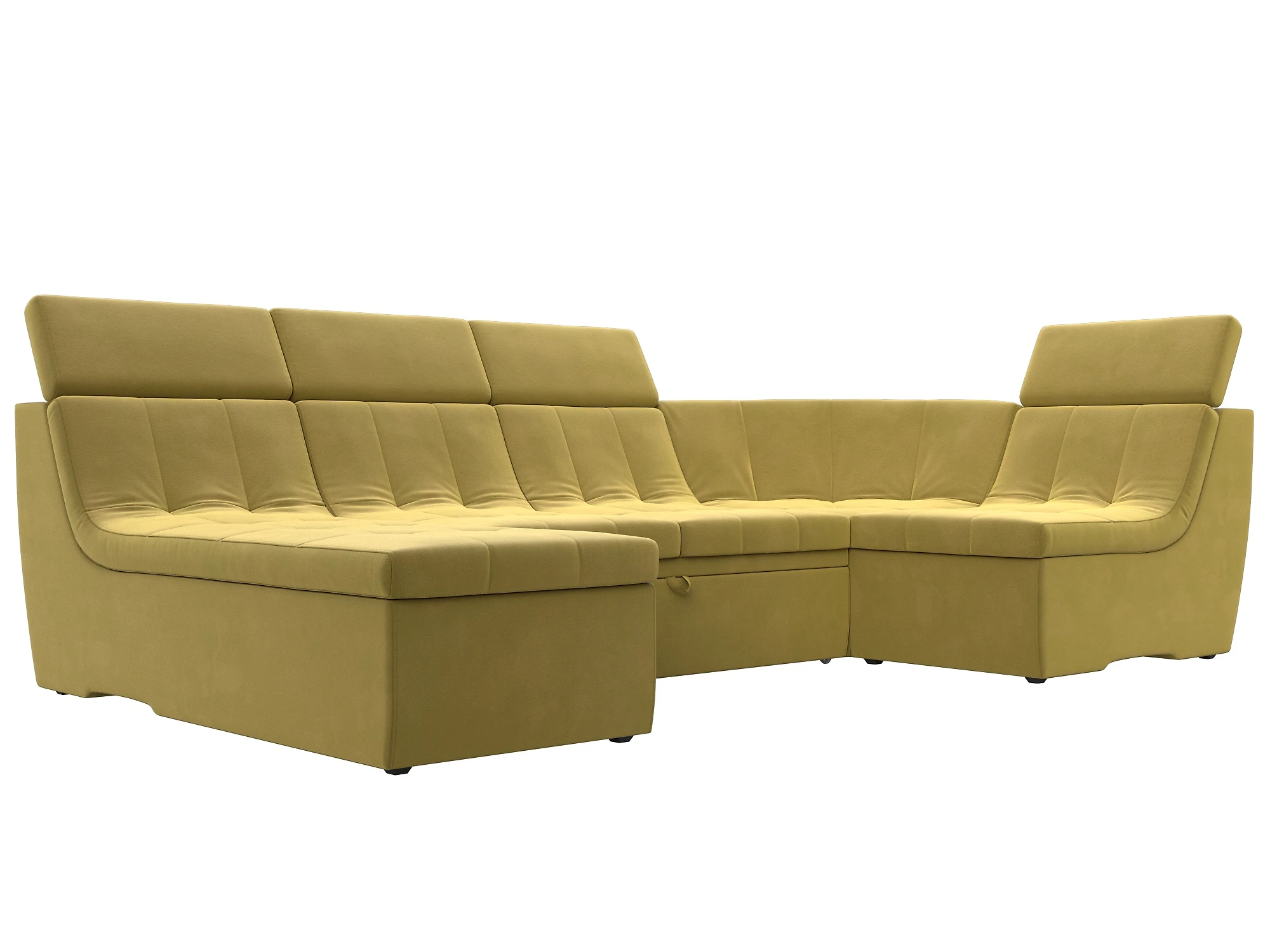  угловой диван с оттоманкой Холидей Люкс-П Дизайн 2