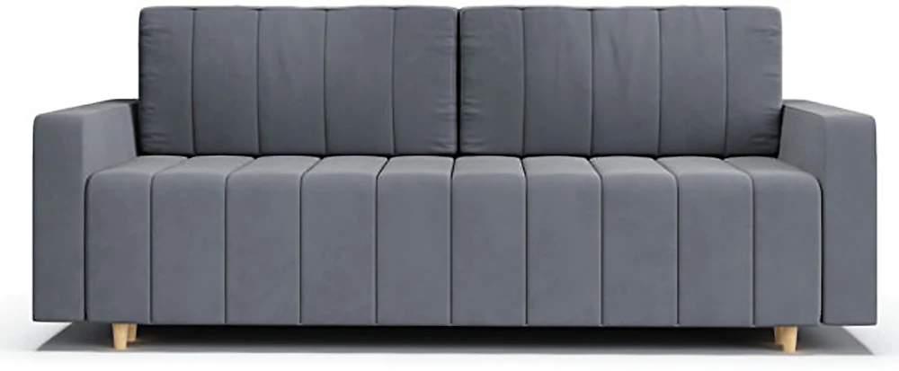 Прямой диван серого цвета Милен Дизайн 2