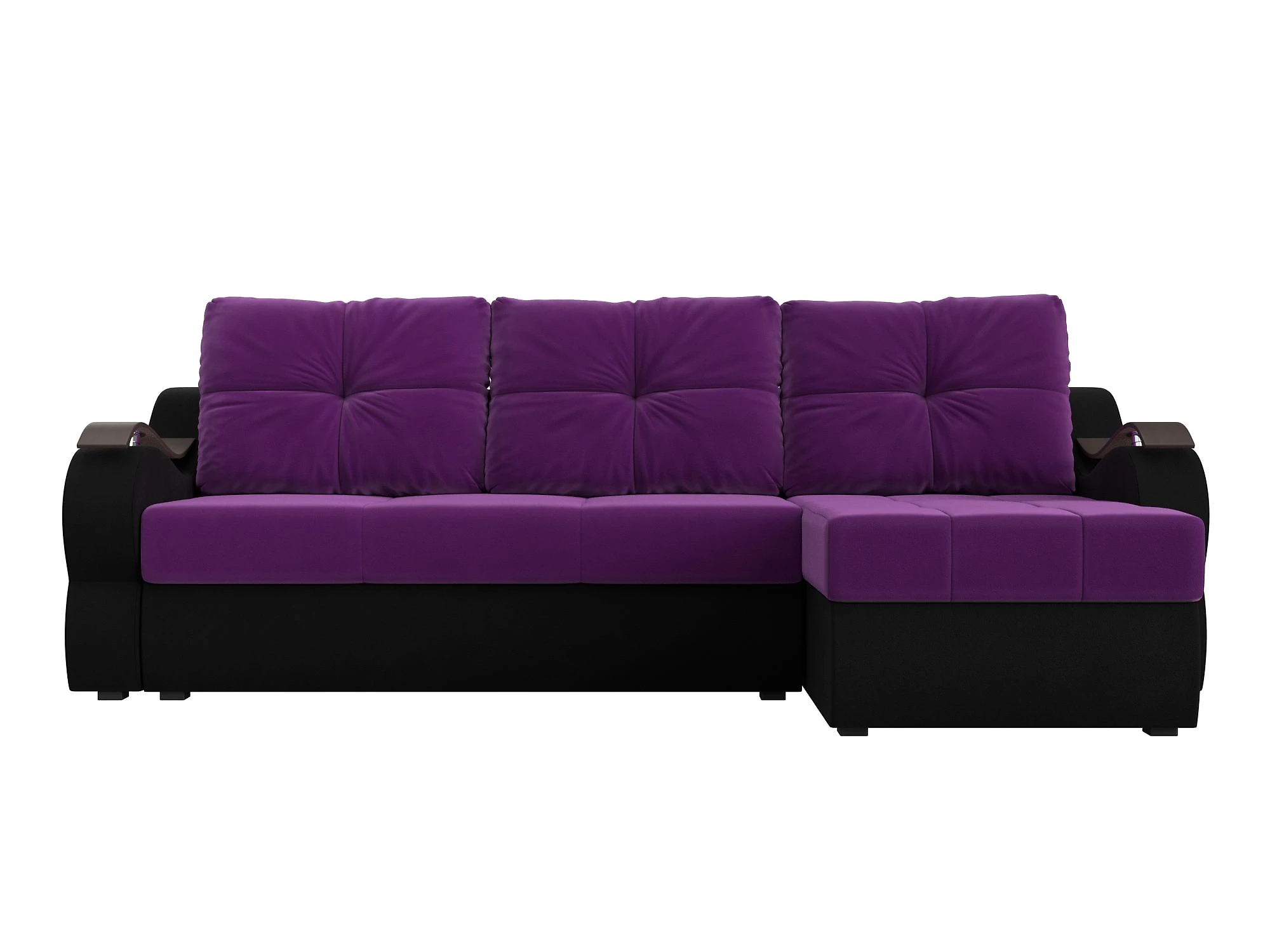 Чёрный угловой диван Меркурий Дизайн 25