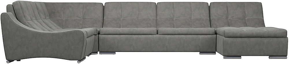 Модульный диван трансформер Монреаль-3 Замша Grey