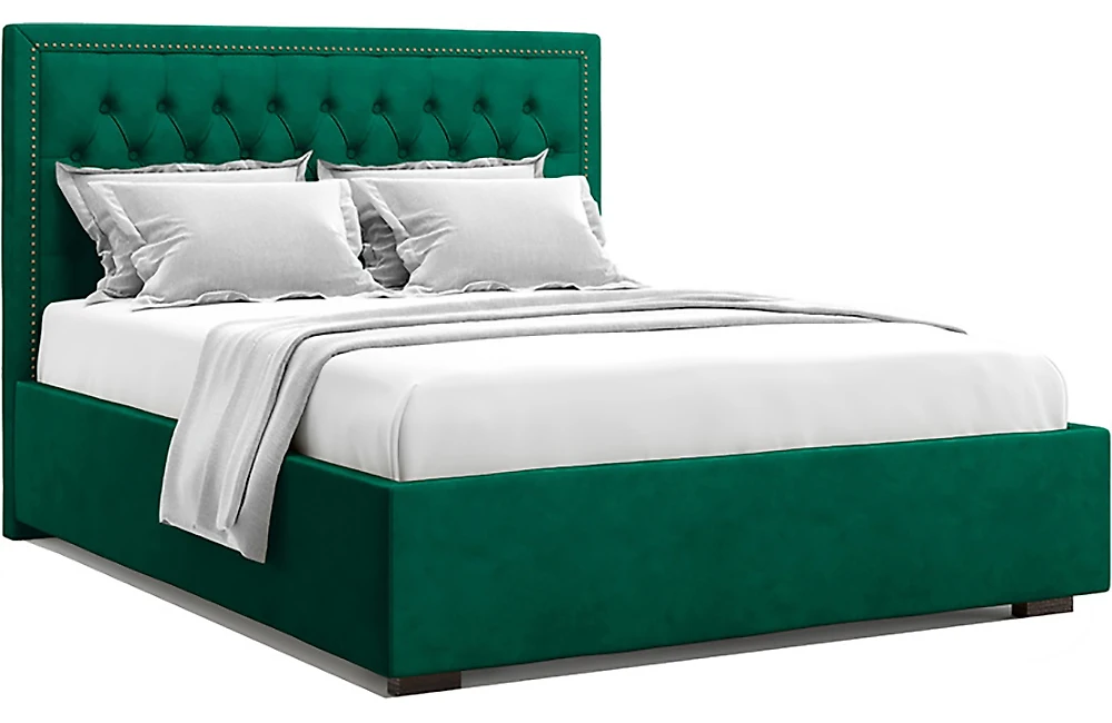 Большая двуспальная кровать Орто Изумруд