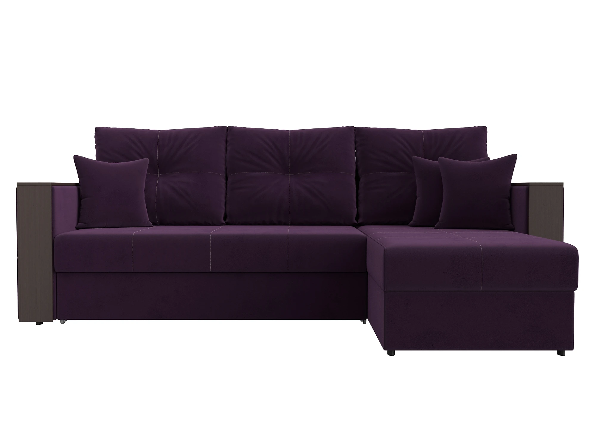 Фиолетовый диван Валенсия Плюш Дизайн 7