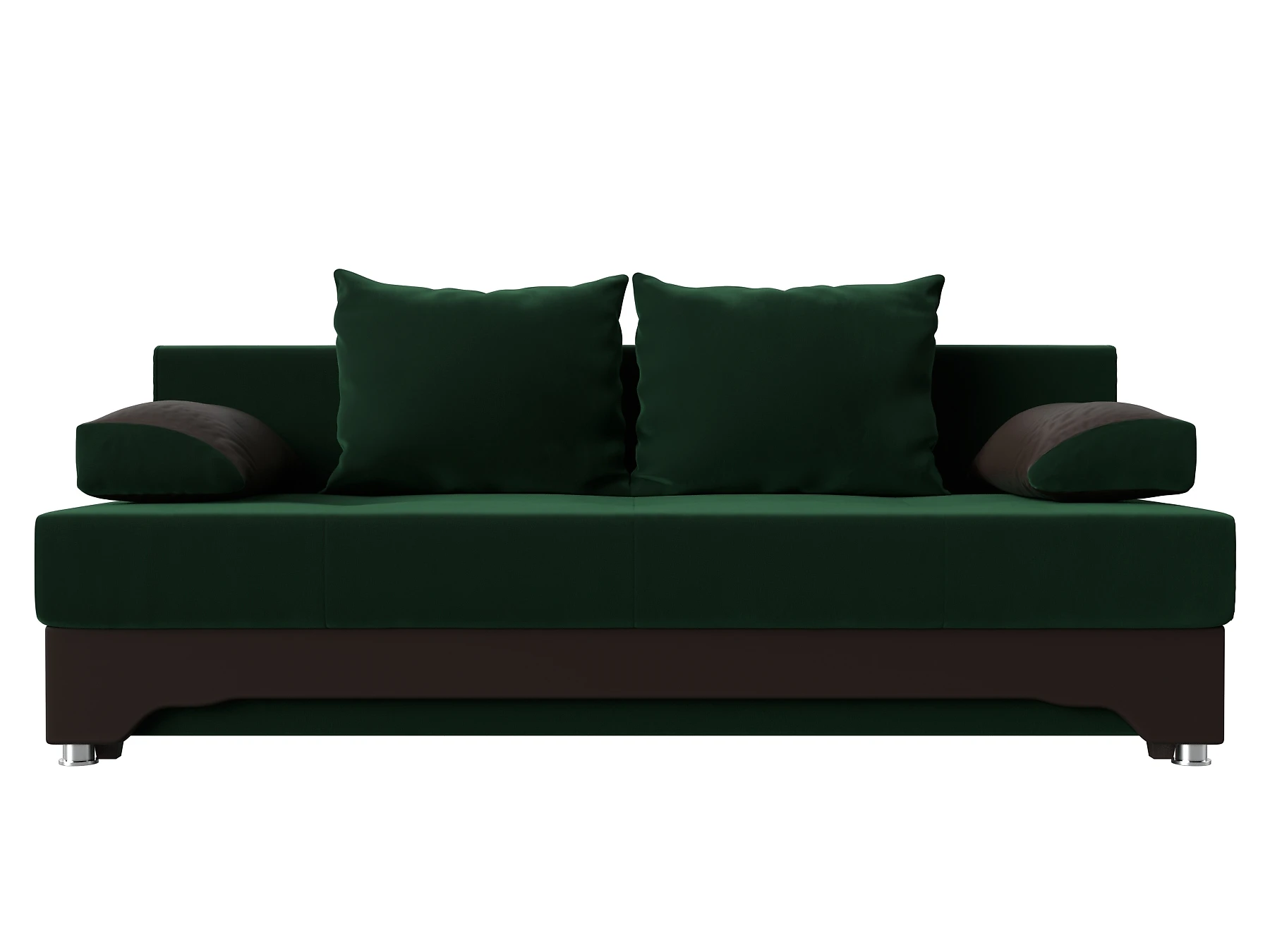 Прямой кожаный диван Ник-2 Плюш Дизайн 4