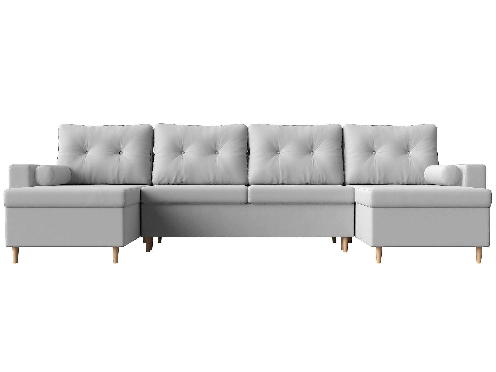 Раскладной кожаный диван Белфаст-П Дизайн 7