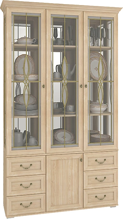 Шкаф со стеклянными дверцами Витраж-4