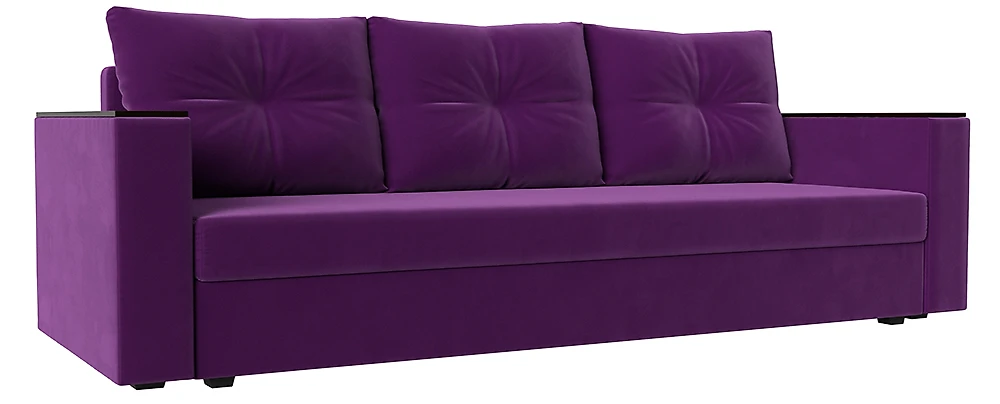 Прямой диван 220 см Атланта Лайт без столика Фиолет