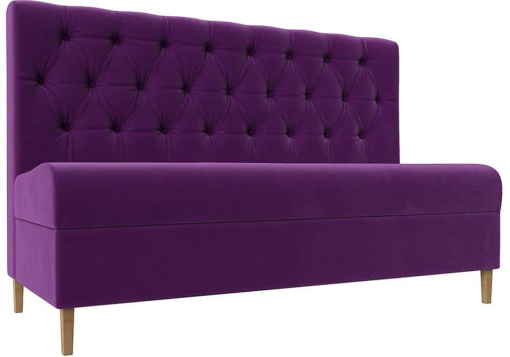 Двухместный диван на кухню Бремен Плюш Фиолет