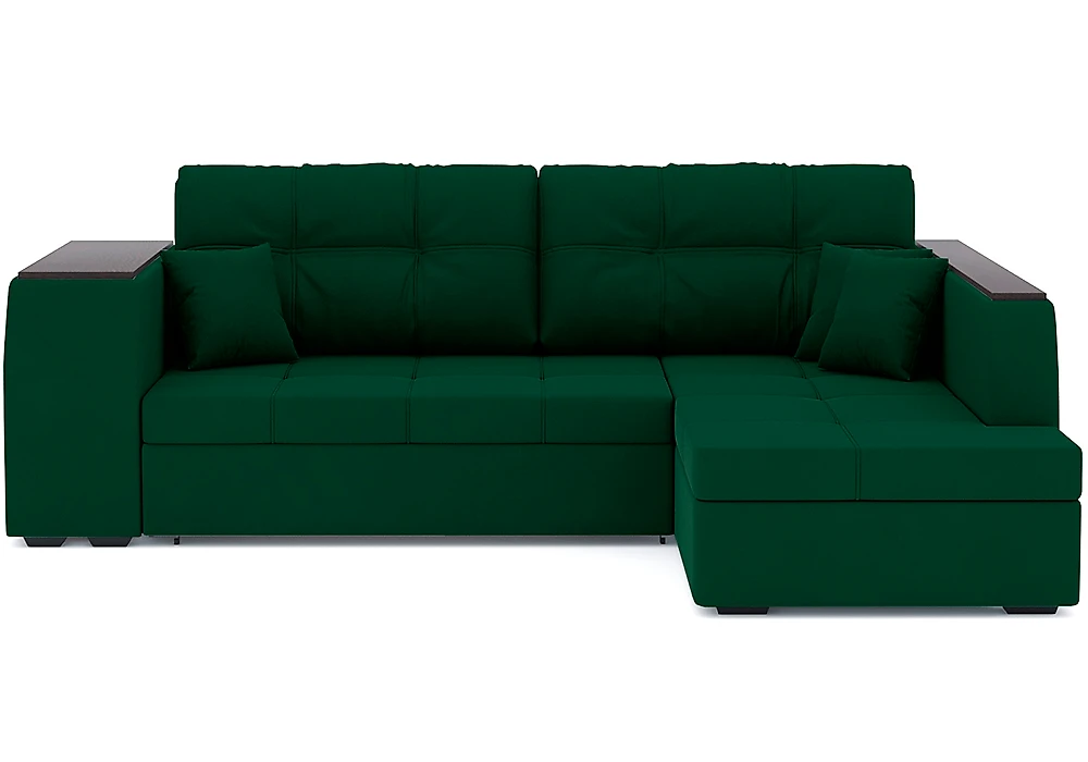 Угловой диван с полкой Брюссель Плюш Дизайн 10