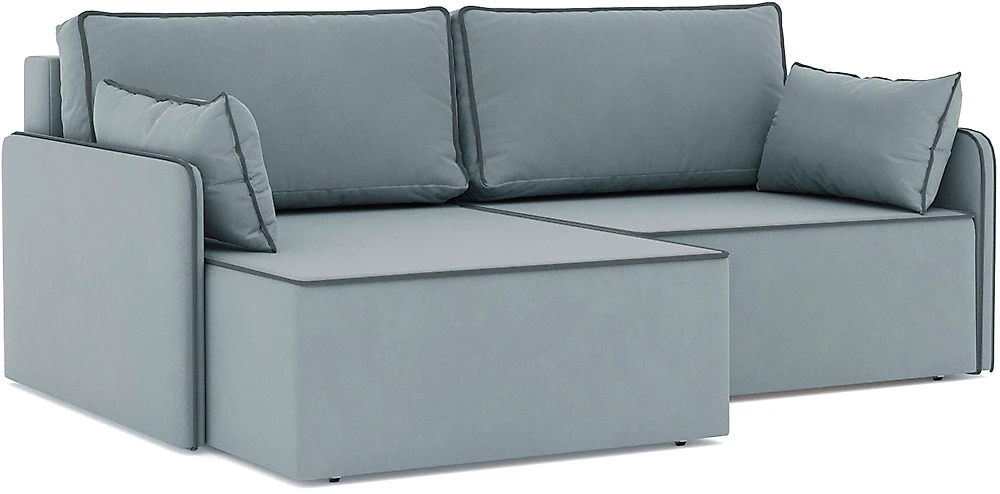 Серый угловой диван Блюм Плюш Дизайн-8