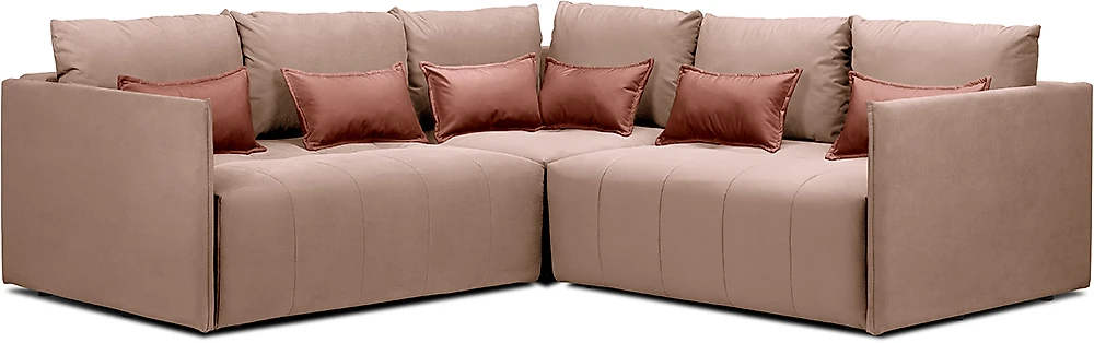 Угловой диван с независимым пружинным блоком Чилетти Лонг Мокко