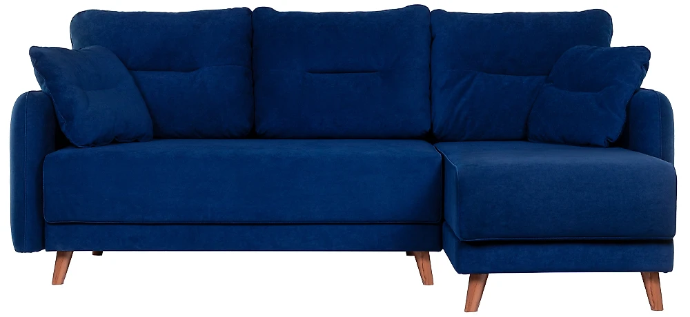 Угловой диван из велюра Фолде