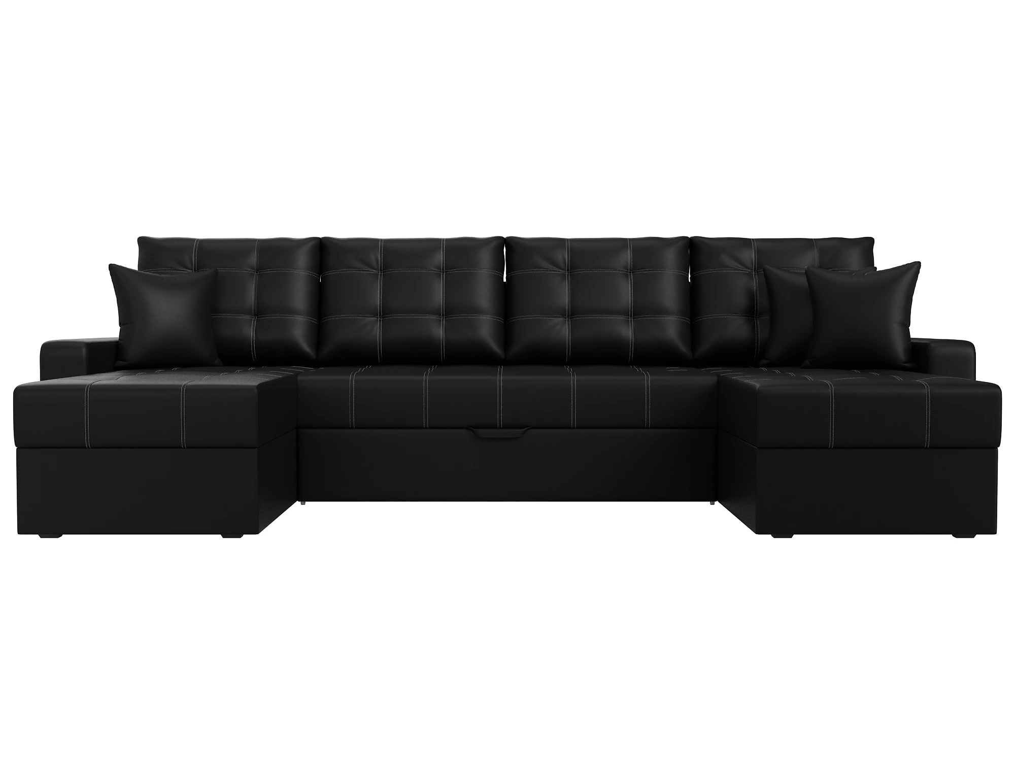 Модульный кожаный диван  Ливерпуль-П Дизайн 9