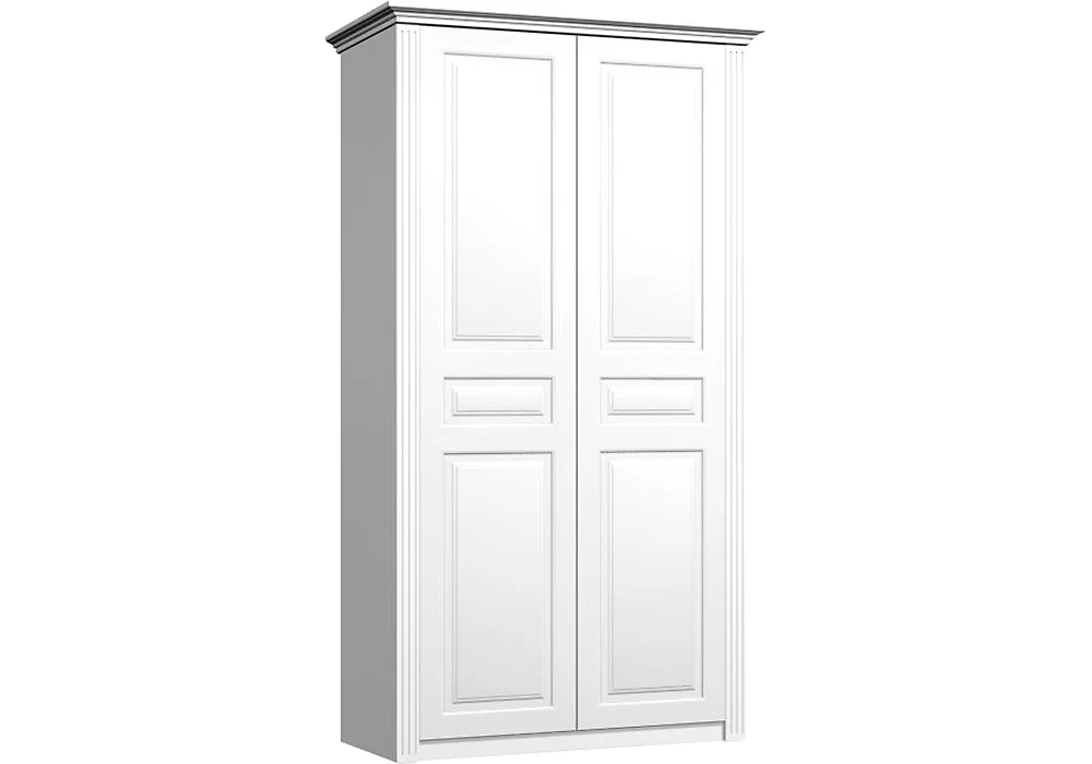 Шкаф белый распашной Классика Люкс-8 2 двери
