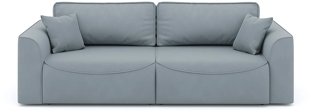 Прямой диван серого цвета Рафаэль Плюш Дизайн 23