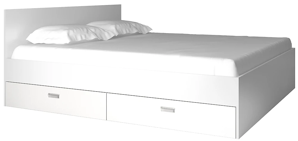 Двуспальная кровать эконом Виктория-1-180 Дизайн-2