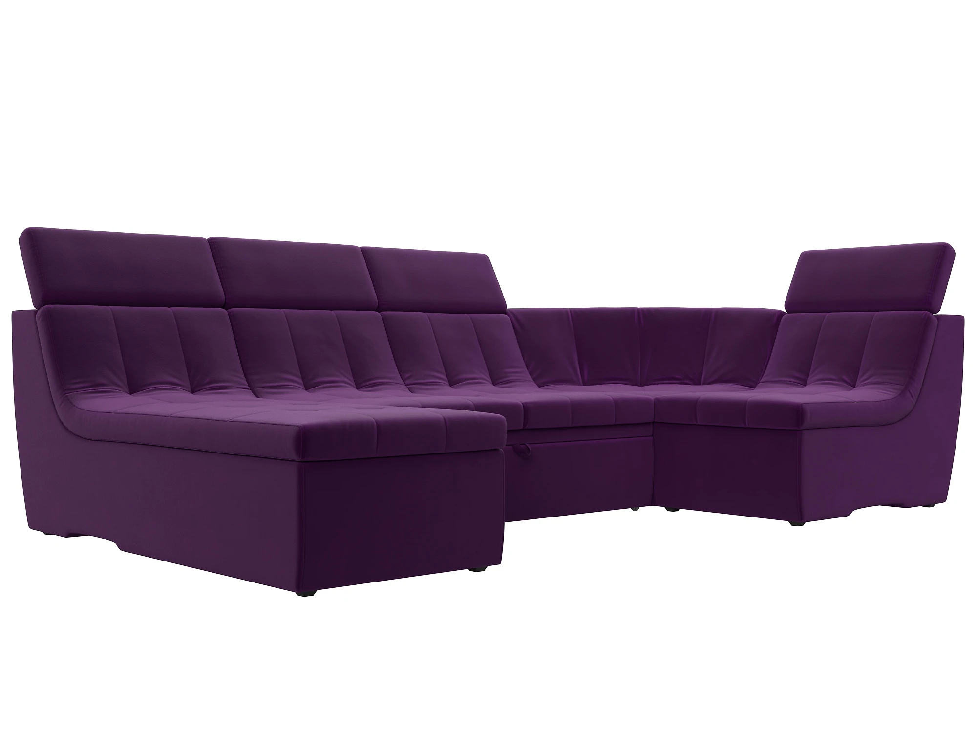  угловой диван с оттоманкой Холидей Люкс-П Дизайн 7