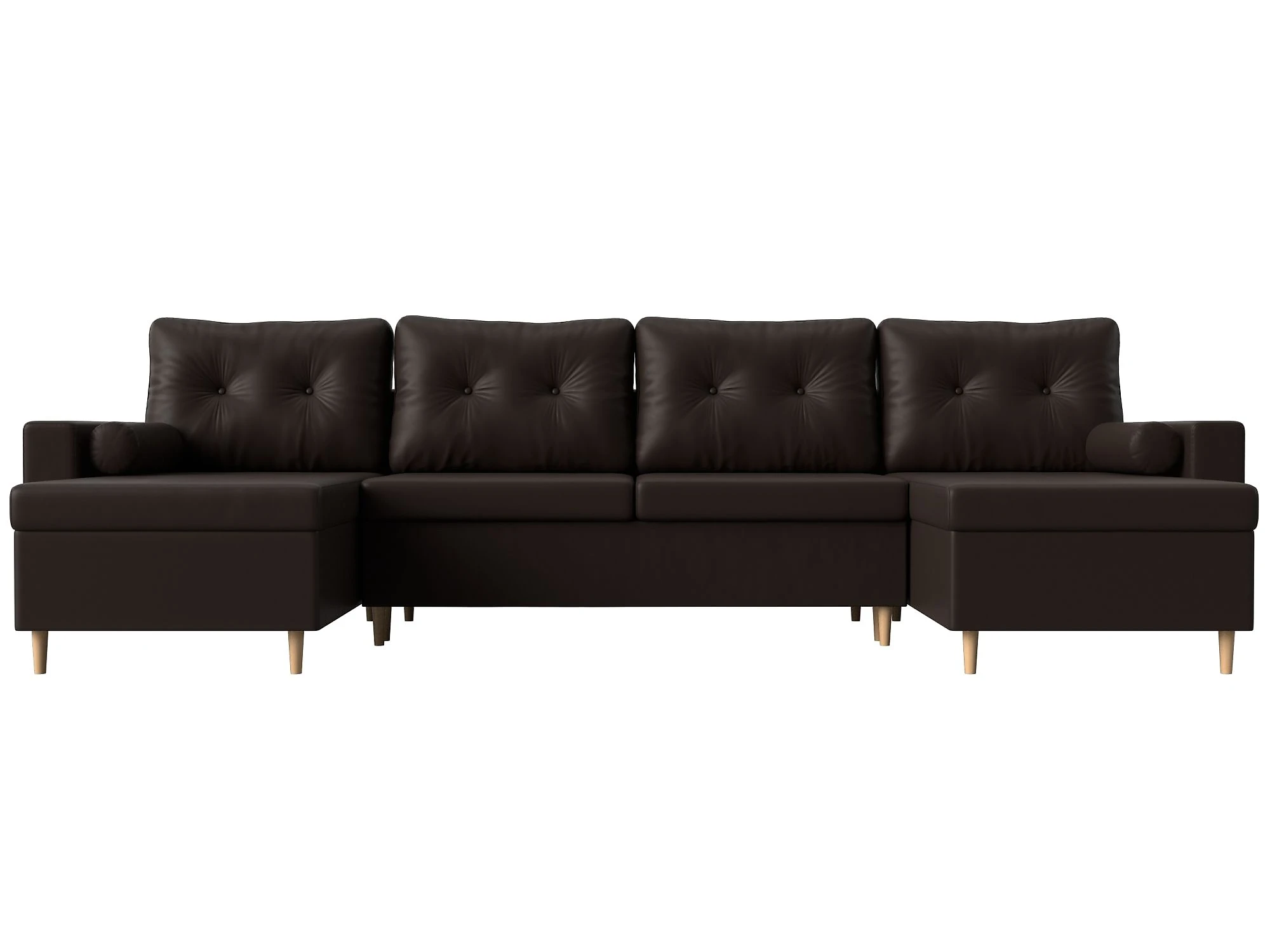 Раскладной кожаный диван Белфаст-П Дизайн 8