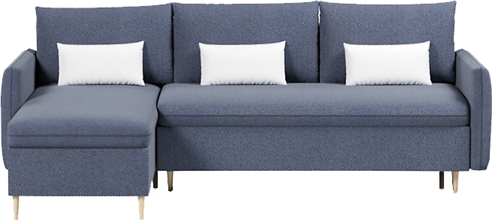 Угловой диван в скандинавском стиле Рон Амиго Блу