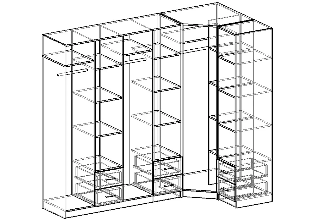 Шкаф угловой 1600х1600