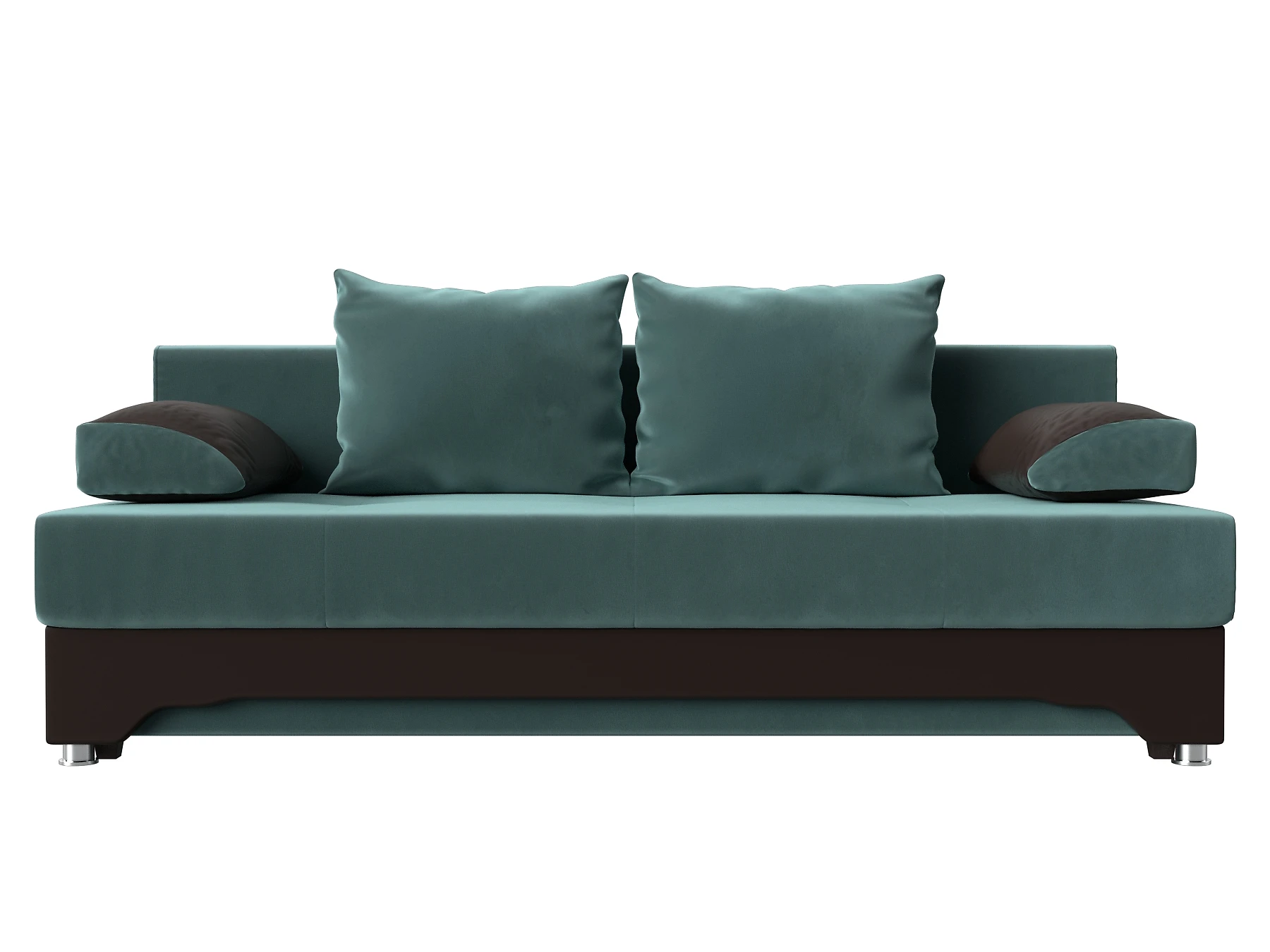 Прямой кожаный диван Ник-2 Плюш Дизайн 2