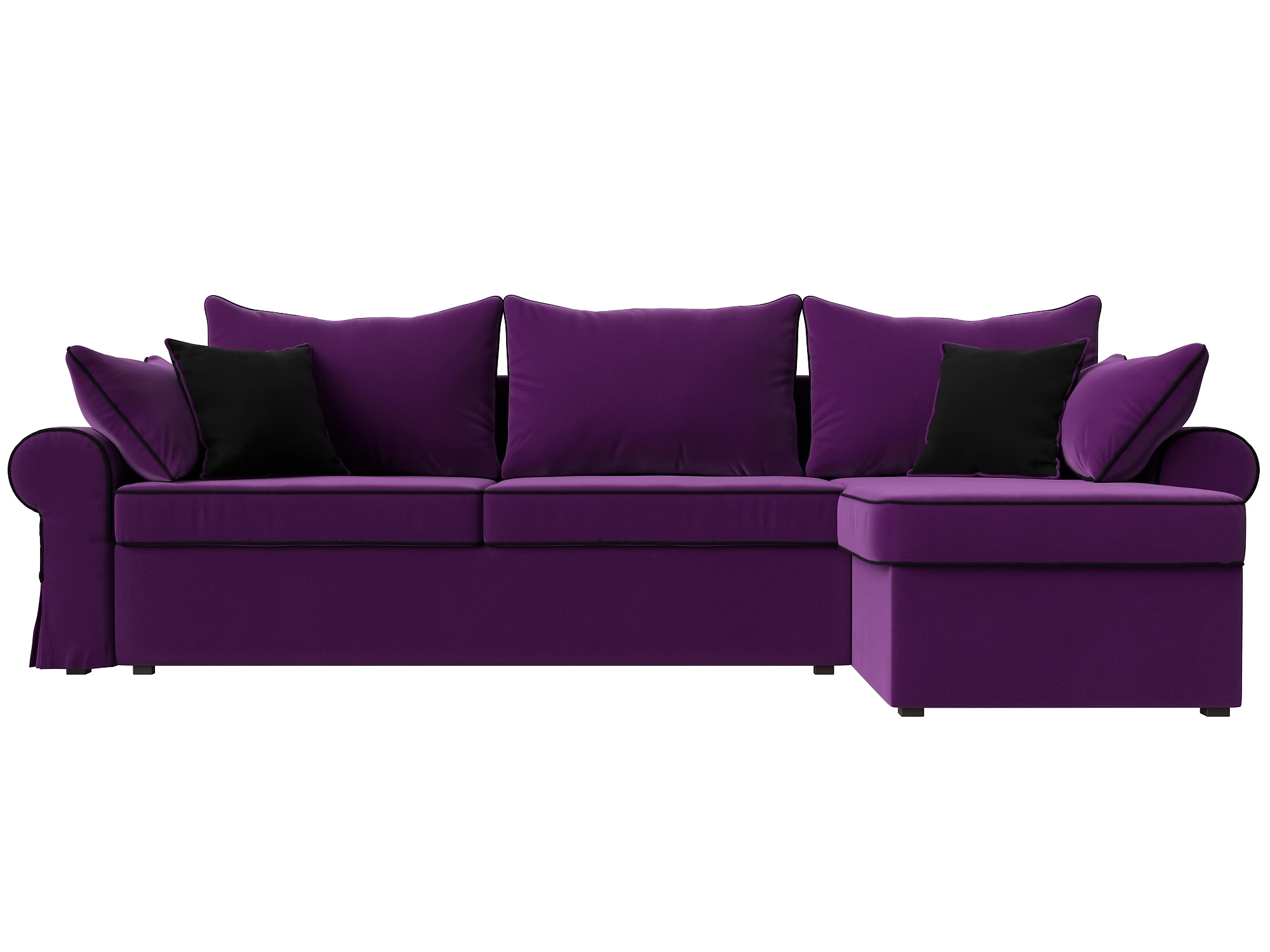 Угловой диван фиолетовый Элис Дизайн 7