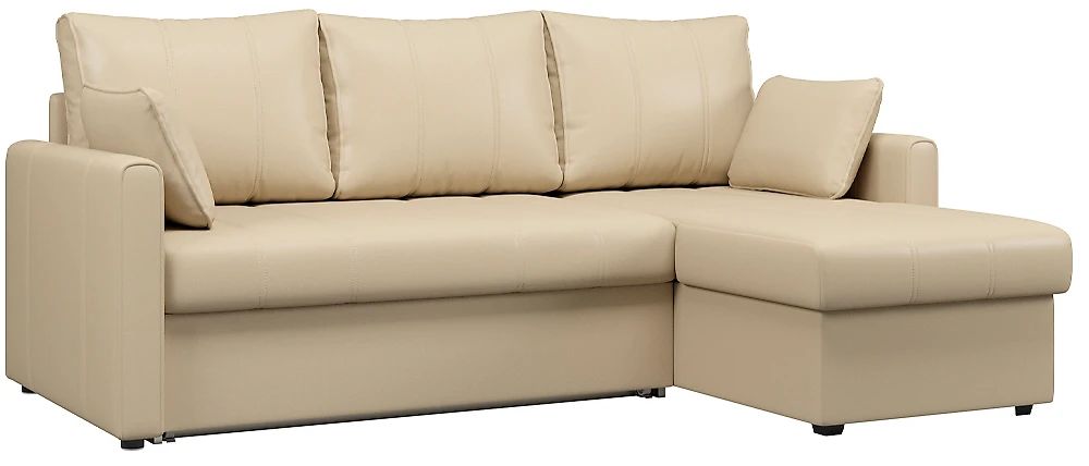 угловой диван с металлическим каркасом Риммини Дизайн 4 кожаный