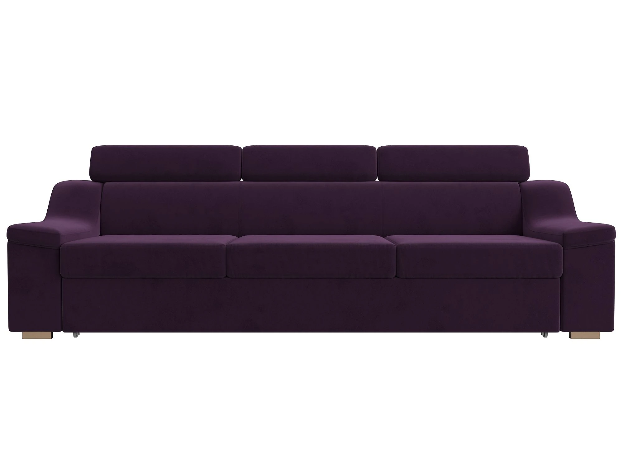 Фиолетовый диван Линдос Плюш Дизайн 7
