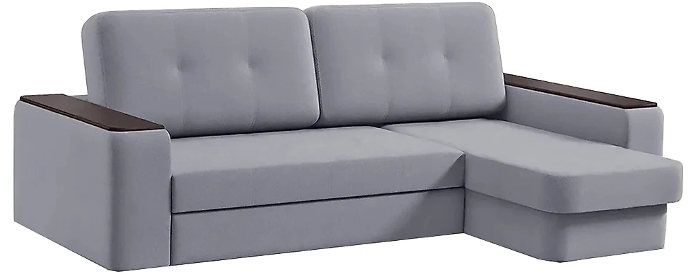 Угловой диван с левым углом Арго Грей